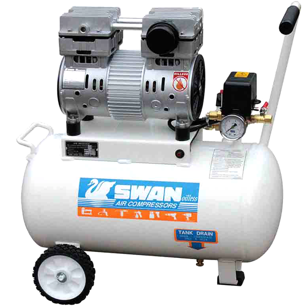 Swan Oil Less Air Compressor 1HP 7Bar 137L/min 26kg DRS-210-22 - Click Image to Close
